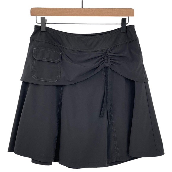 Athleta Pants - Athleta Wherever Skort Athletic Skirt Cute Drawstring Detail Stretchy Black | 4